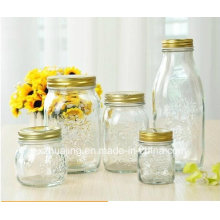 5oz 8oz 16oz 33oz Engraved Airless Food Storage Glass Jar